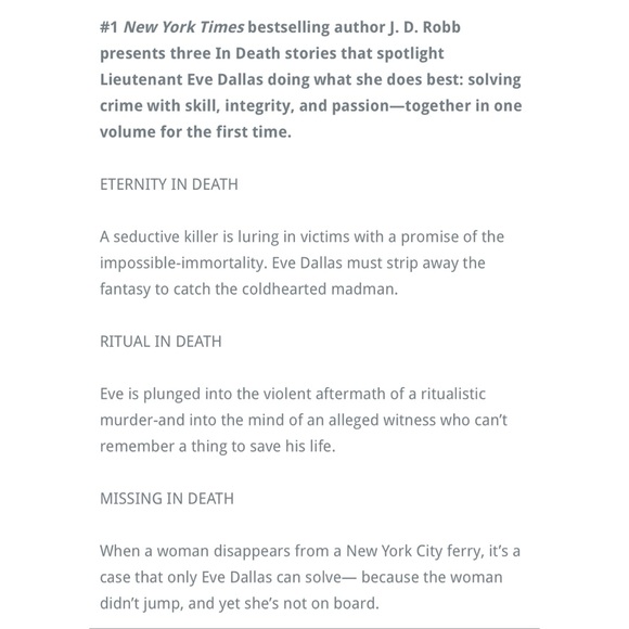 🍭 3/$10 J.D. Robb: Time of Death (Paperback) - Picture 4 of 4